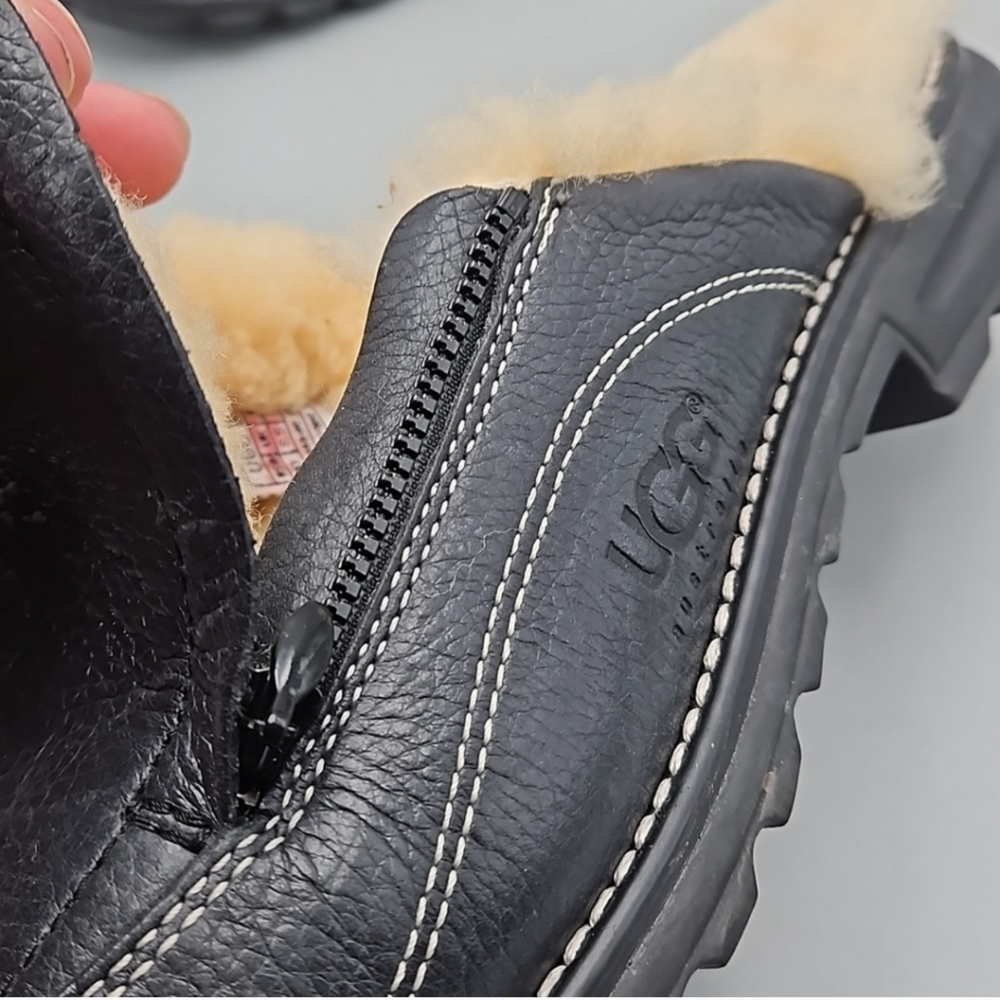 UGG slip on Clogs Women 10 leather - Picture 4 of 12